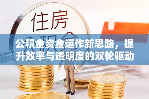 枋山公积金资金运作新思路，提升效率与透明度的双轮驱动